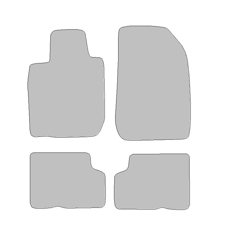 Fußmatten-Set für Dacia Logan I & II, Typ LS, FS, US (Baujahr 2004-2023)