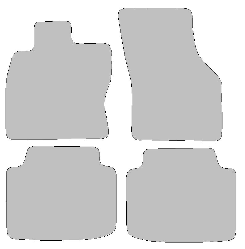 Fußmatten-Set für Skoda Superb III Typ 3V3, 3V5 (Baujahr ab 2015)