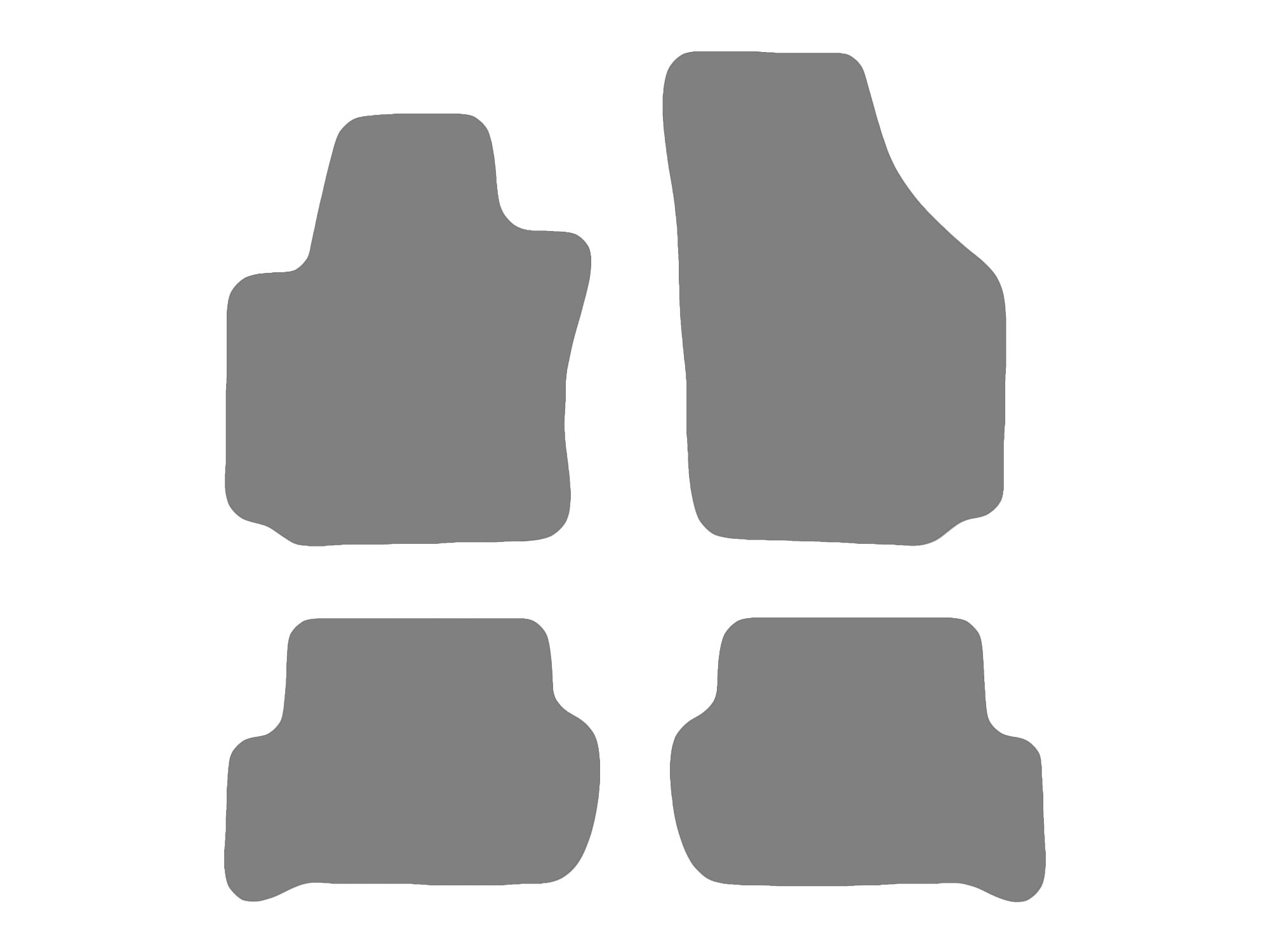 Vloermatenset compatibel voor Seat Toledo III, type 5P2  (bouwjaar 2004-2009)
