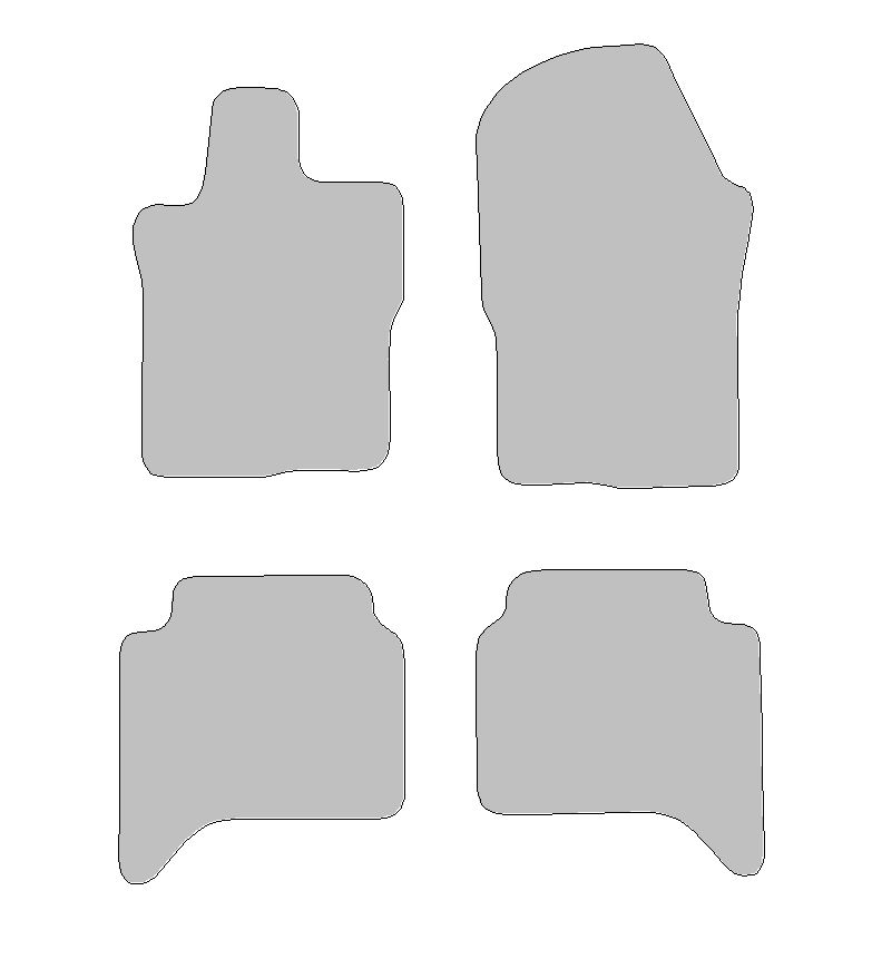 Vloermatenset compatibel voor VW Amarok II, type   (bouwjaar 2023-2025)