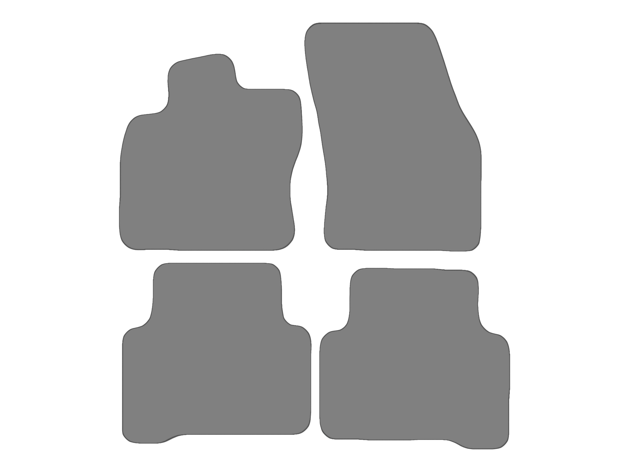 Jeu de tapis compatible avec VW Touran II, type 5T1  (année de construction 2015-2025)