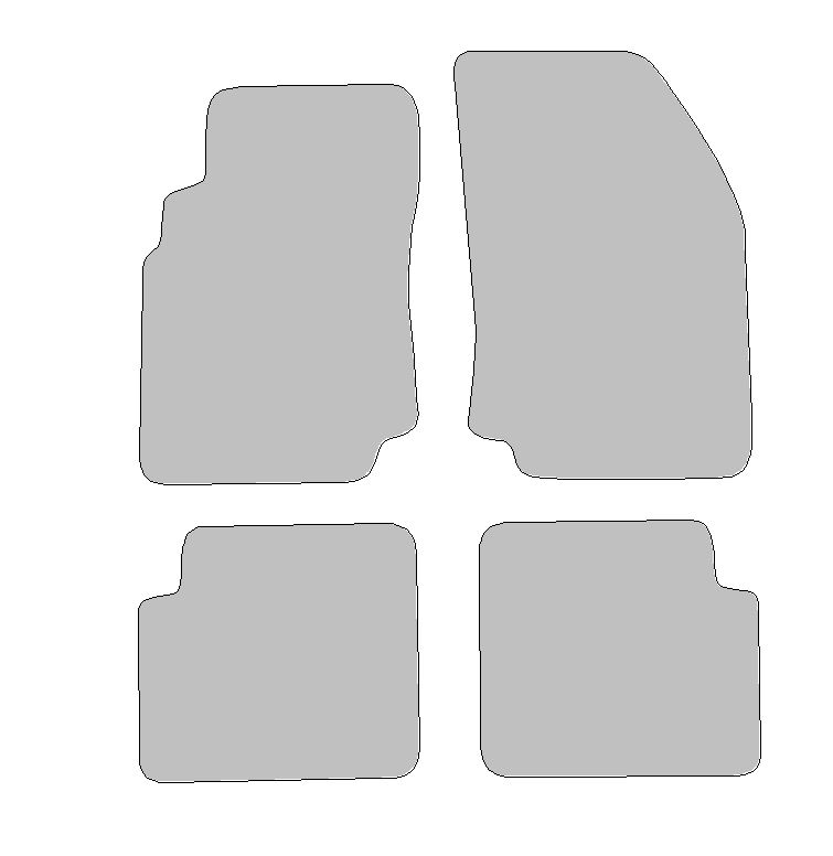 Floor mat set for Nissan Primera, type P10, W10  (year of construction 1990-1996)