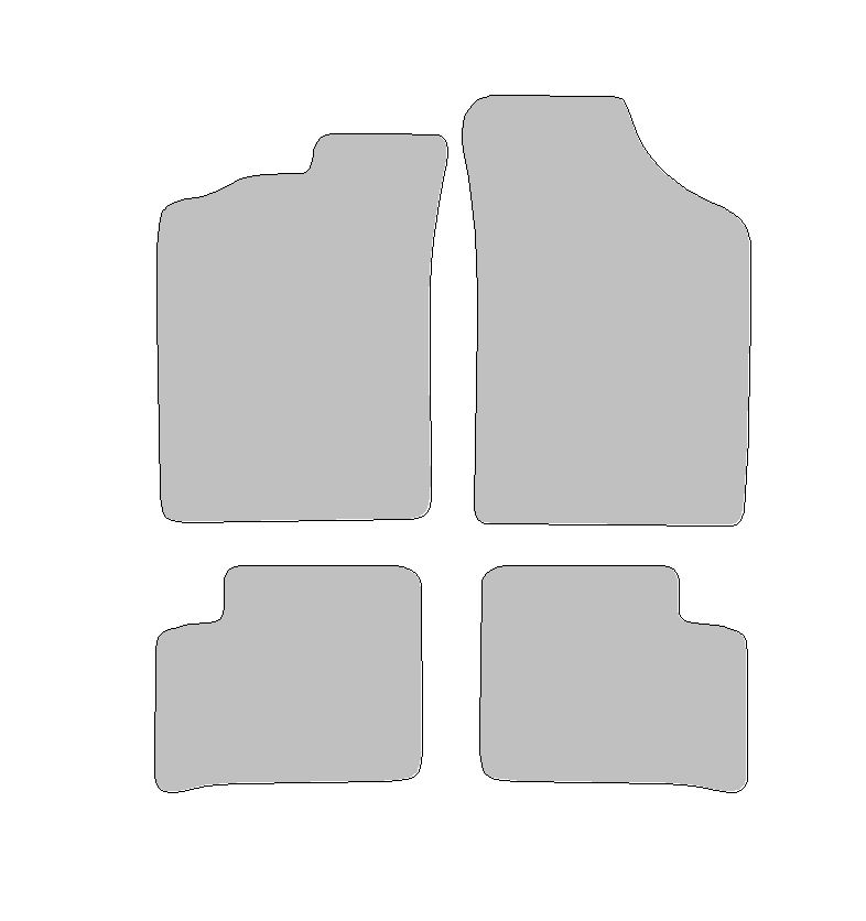 Fußmatten-Set für Daihatsu Cuore VI Typ L251, L250, L260 (Baujahr 2003 - 2006)
